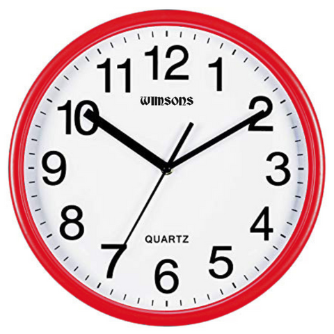 WIMSONS 303 WALL CLOCK (RED)