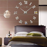 Frameless Large 3D Wall Clock with Warranty.