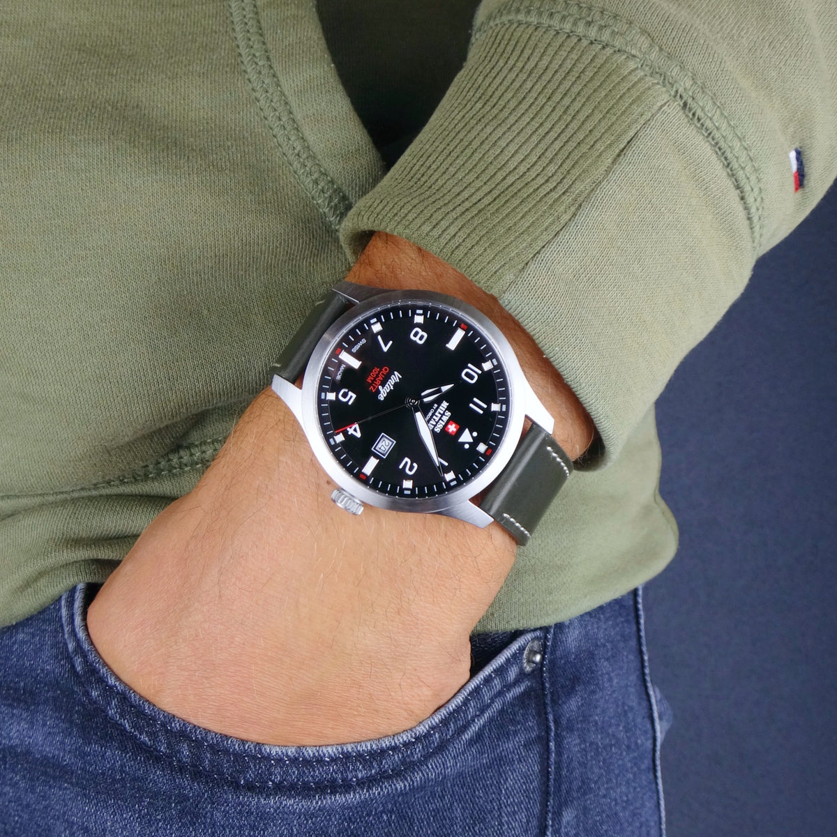 Swiss military shop pilot watch