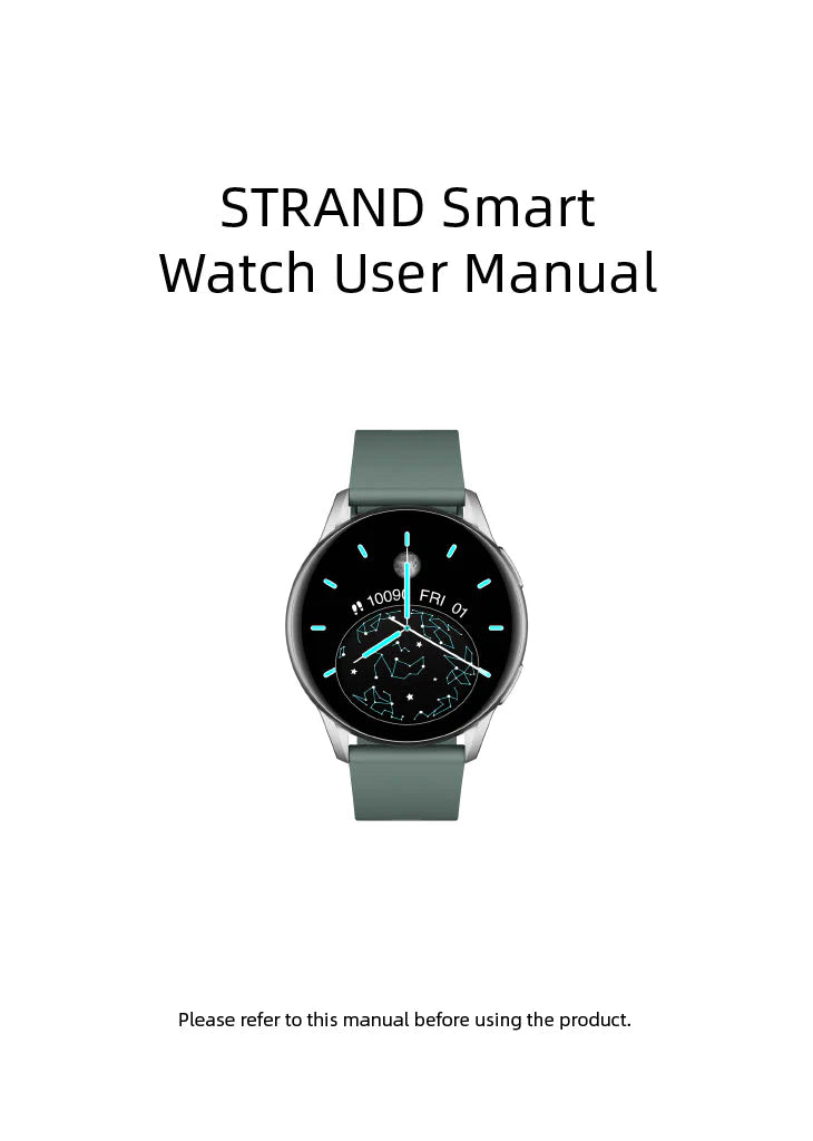 STRAND DENMARK SMART WATCH NEW GREEN SILICON STRAP