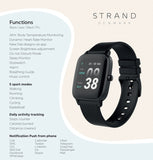 STRAND DENMARK SMART WATCH - BLACK CASE BLACK MESH STRAP