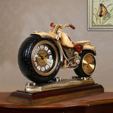 Personalized motorcycle table clock European retro living room 976M