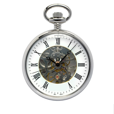 WINDING POCKET WATCH - WIMSONS WSPW95 SILVER