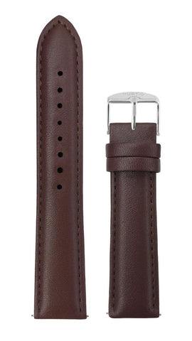 Brown Plain 18MM Leather strap