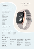 STRAND DENMARK SMART WATCH - ROSE GOLD-PINK TPU (K)