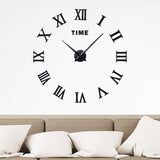 Frameless Large 3D Wall Clock with Warranty.