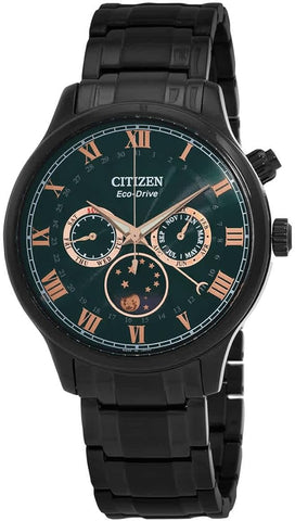 Citizen Stainless Steel Eco-Drive Green Dial Men's Analog Watch Ap1055-87X