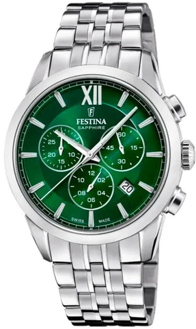 FESTINA SWISS MADE MEN'S GREEN F20040/3 (C5)