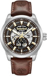 TIMBERLAND Henniker Automatic Brown Leather Strap TDWGE0055203(C5)