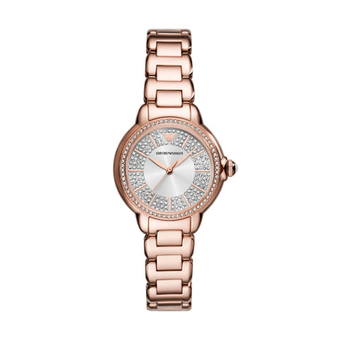 Armani Rose Gold Tone Analogue Watch AR11633