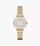 Armani Women's Two-Hand Gold-Tone Stainless Steel Watch