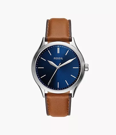 Fossil Three-Hand Brown Leather Watch BQ2863
