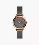Fossil Three-Hand Smoke Stainless Steel Watch bq3393