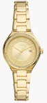 FOSSIL Eevie Three-Hand Date Gold-Tone Stainless Steel Watch BQ3801