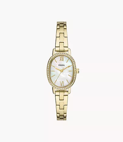Fossil Penny Three-Hand Gold-Tone Stainless Steel Watch BQ3976 (P)
