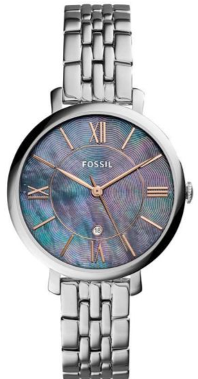 Ladies Fossil ES4205 Jacqueline Three-Hand Date Stainless Steel, Quartz … Fossil ES4205 Jacqueline Three-Hand Date Stainless Steel  main image 3