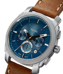 FOSSIL Machine Chronograph Brown Leather Watch FS6059 (P)