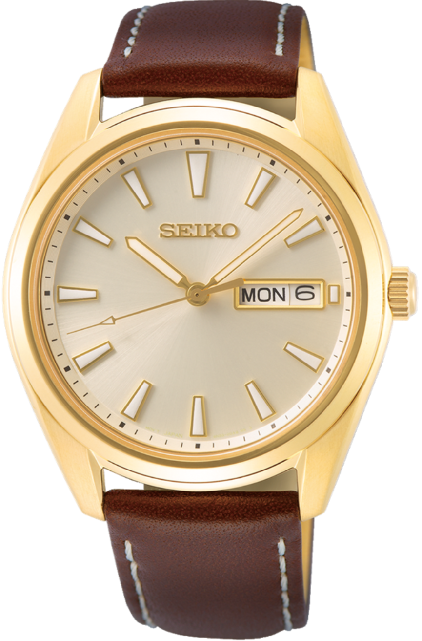 Seiko leather watch sale