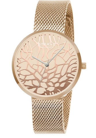 TRAND BY OBAKU S700LXVVMV-DTG Tangle Roses Analog Watch for Women