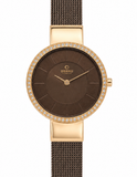 Obaku Denmark Sol Glimt Walnut Women's Watch