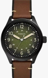 Easton Three-Hand Brown Leather Watch BQ2796 (P)