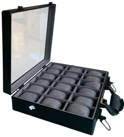 18 PCS LUXURY WATCH COLLECTOR BOX BLACK