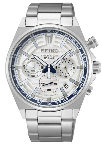 Seiko 140th Anniversary Limited Edition Chronograph Sports Watch SSB395P1 (P)