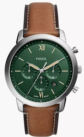 FOSSIL Neutra Chronograph Tan LiteHide™ Leather Watch FS5963N (P) (NT)