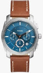 FOSSIL Machine Chronograph Brown Leather Watch FS6059 (P)
