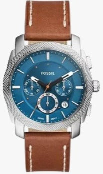 FOSSIL Machine Chronograph Brown Leather Watch FS6059 (P)