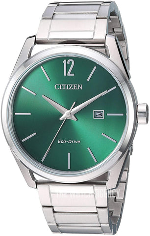 Citizen Eco Drive CTO Green Dial Watch BM7410-51 (P)