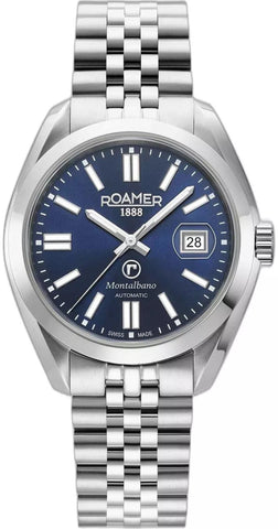 Roamer 996983 41 45 20 Men's Montalbano Blue Dial Automatic Wristwatch(C5)