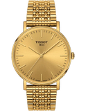Tissot T Classic Everytime Medium Gold Dial Gold Mesh Bracelet Watch  - T109.410.33.021.00