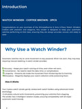 WATCH WINDER -WW-SC-BR-200