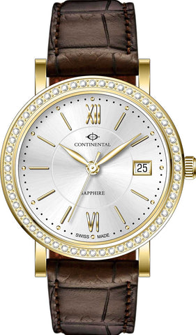 Continental Swiss Made Womens Sapphire Calendar 30 ATM WR Bracelet Watch  6104 | eBay