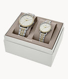 FOSSIL His and Her Lux Luther Three-Hand - BQ2467SET