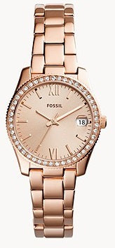 FOSSIL Scarlette Three-Hand Date Rose-Gold - ES4318