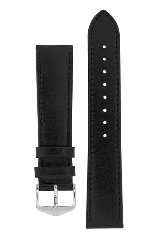 Black Plain 20MM Leather strap