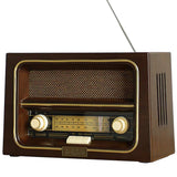 Vintage nostalgic radio semiconductor multi-band USB FM FM old man desktop antique wood