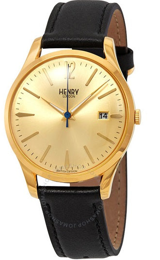 HENRY LONDON Westminster Gold Dial Watch HL39-S-0006 (C5