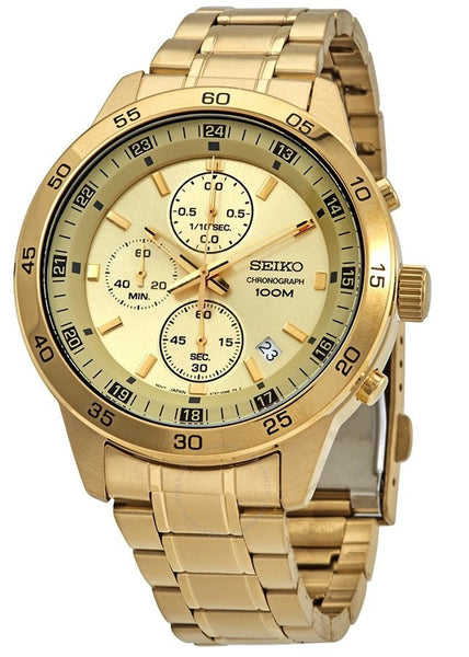 SEIKO Chronograph gold watch SKS646P1 C5